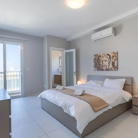 Apartment Luxury Penthouse In Swieqi With Heated Jacuzzi By Sf Homes